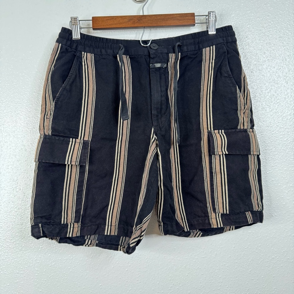 Closed Mens Striped Cargo Shorts Size‎ 31